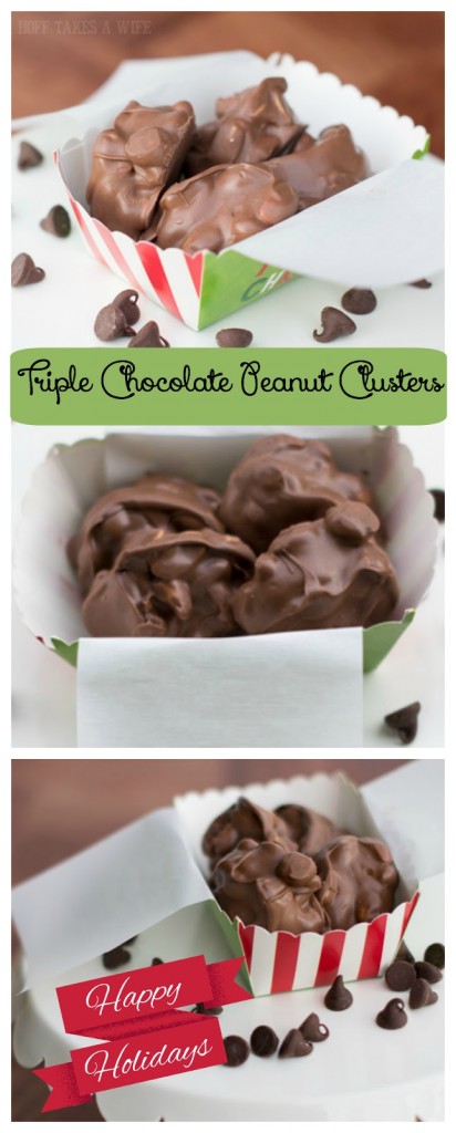 Triple Chocolate Peanut Clusters -Sweets and Treats For the Holidays