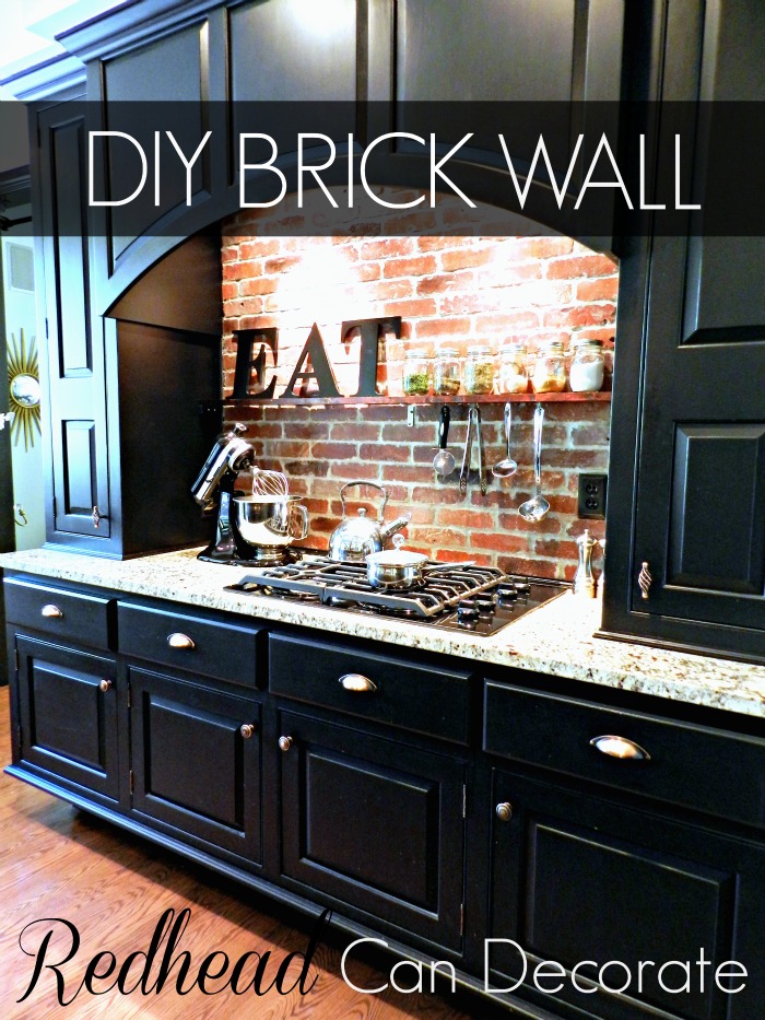 DIY Brick Wall Tutorial
