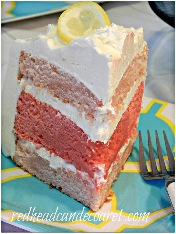 This Pink Lemonade Cake Recipe from Better Homes & Garden's Magazine is loaded with creamy sweet lemon flavor! 