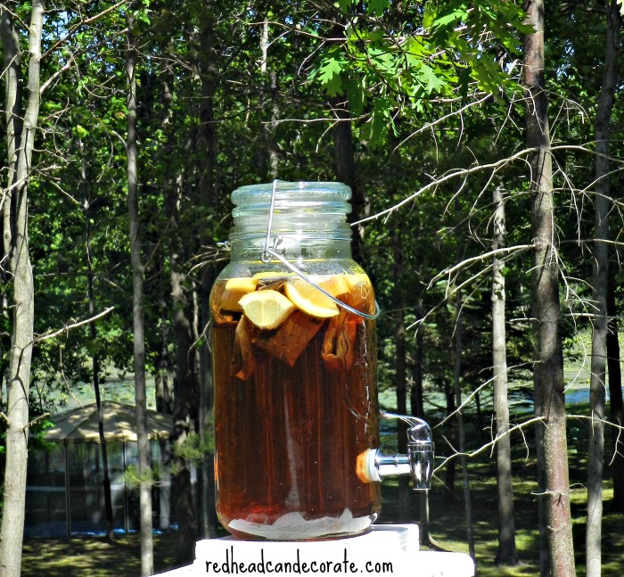 Simple Sun Tea Recipe using the sun to brew it! It takes literally minutes to prepare and is so incredibly good for you. Oh, and it's very inexpensive!
