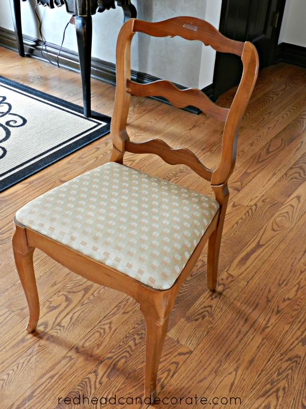 Reupholstered Dining Room Chair 1