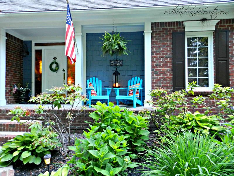 Summer Front Porch {Redhead Can Decorate .com}