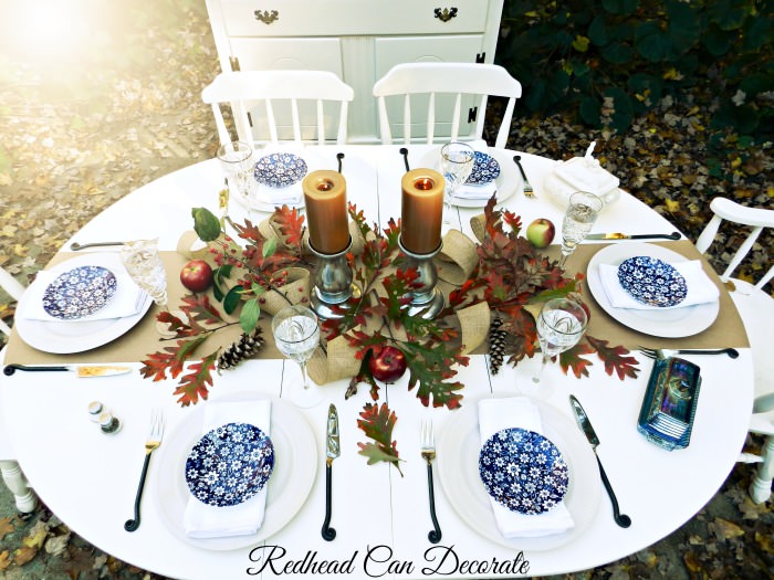 Thanksgiving Table by Redheadcandecorate.com