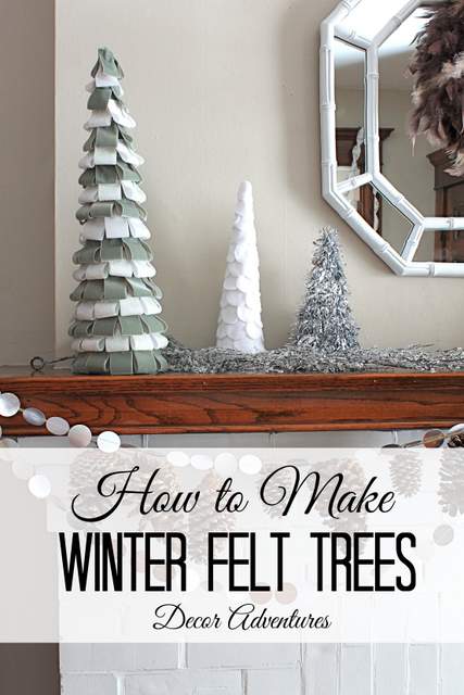 How to Make Winter Felt Trees