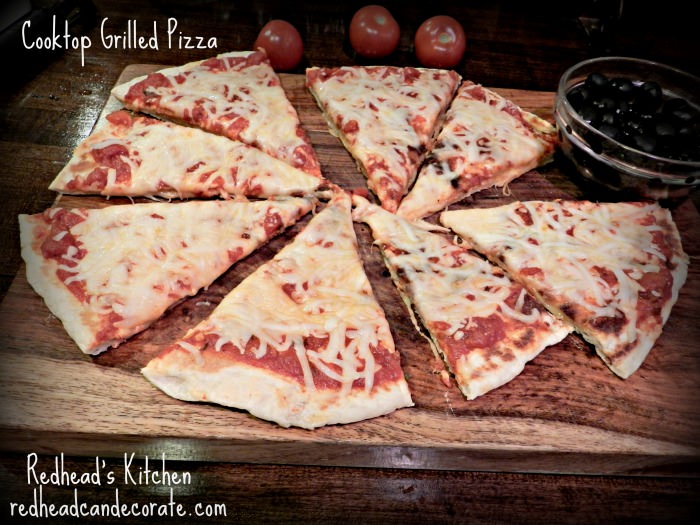 Grilled Cooktop Pizza w: Redhead's Kitchen