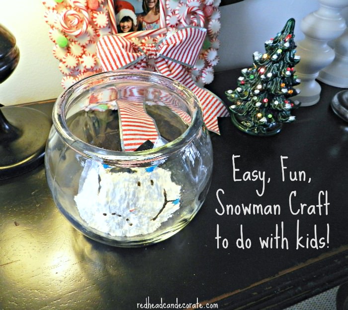 Snowman Craft for Kids
