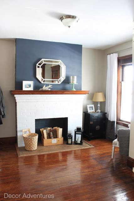 Navy Accent Wall