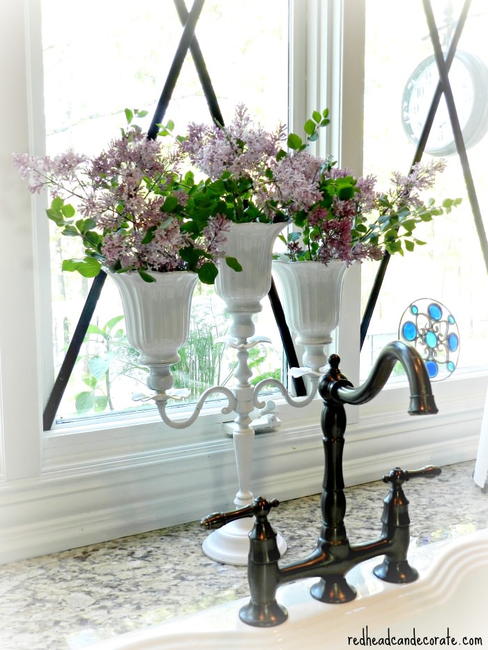 Lilac Candelabra Vase
