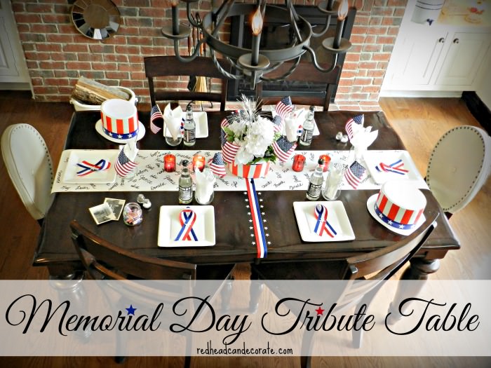 Memorial Day Tribute Table