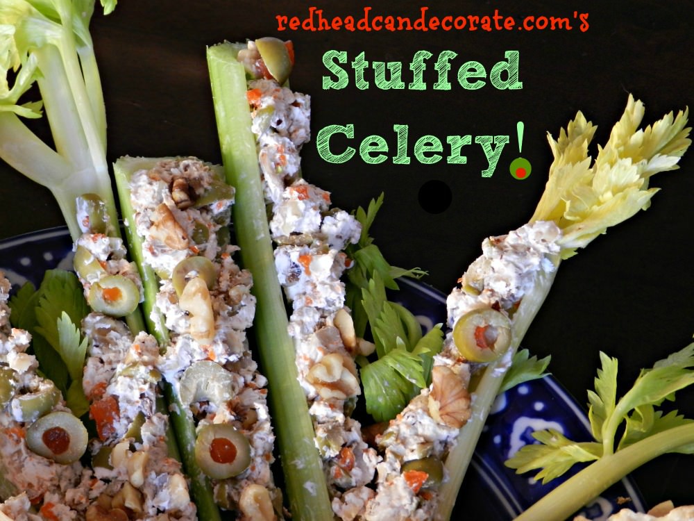 olive stuffed celery