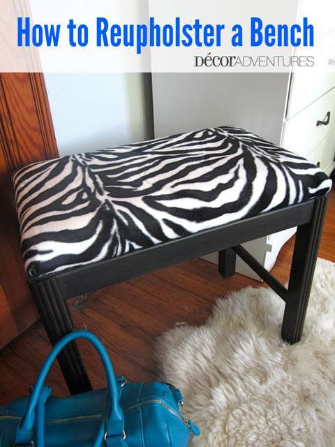 How to Reupholster a Bench