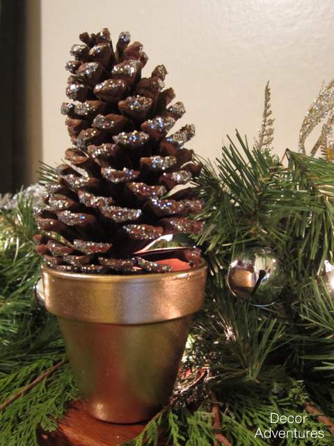 Glitter Pine Cones