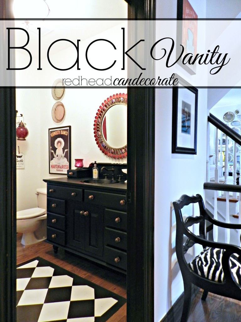 Vanity Makeover by Redhead Can Decorate