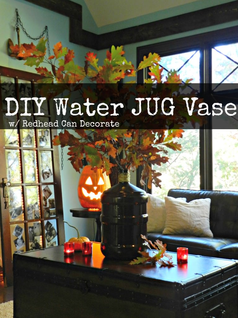 Water Jug Vase by redheadcandecorate.com