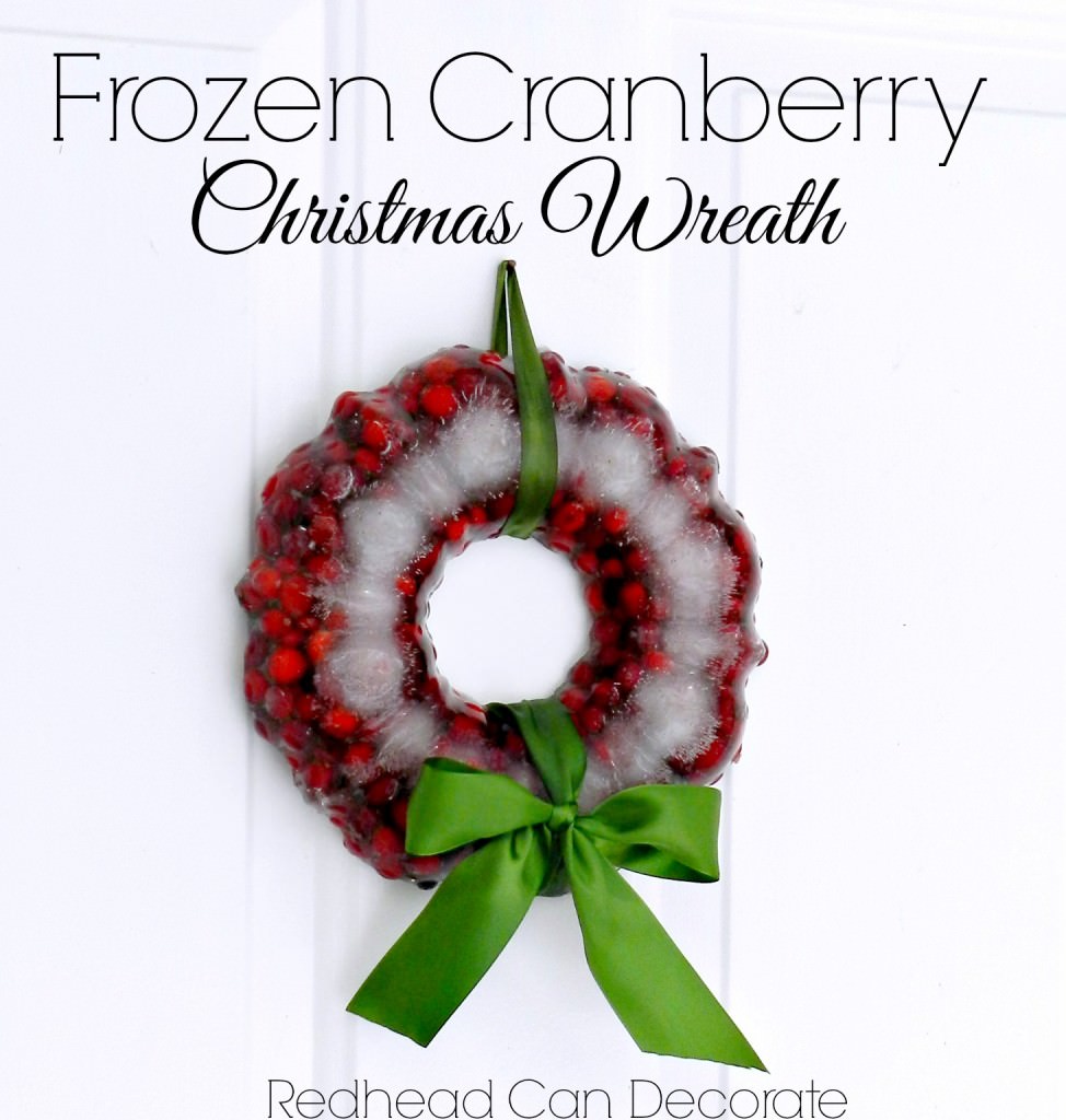 Frozen Cranberry Christmas Wreath