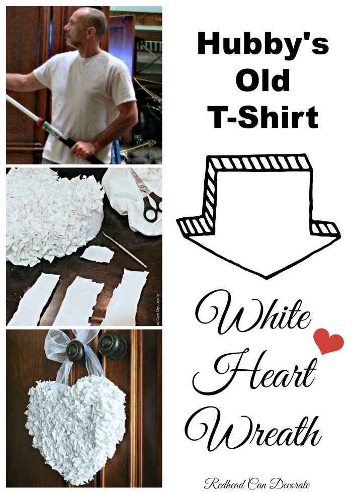 How to transform an old t-shirt into a pretty wreath!