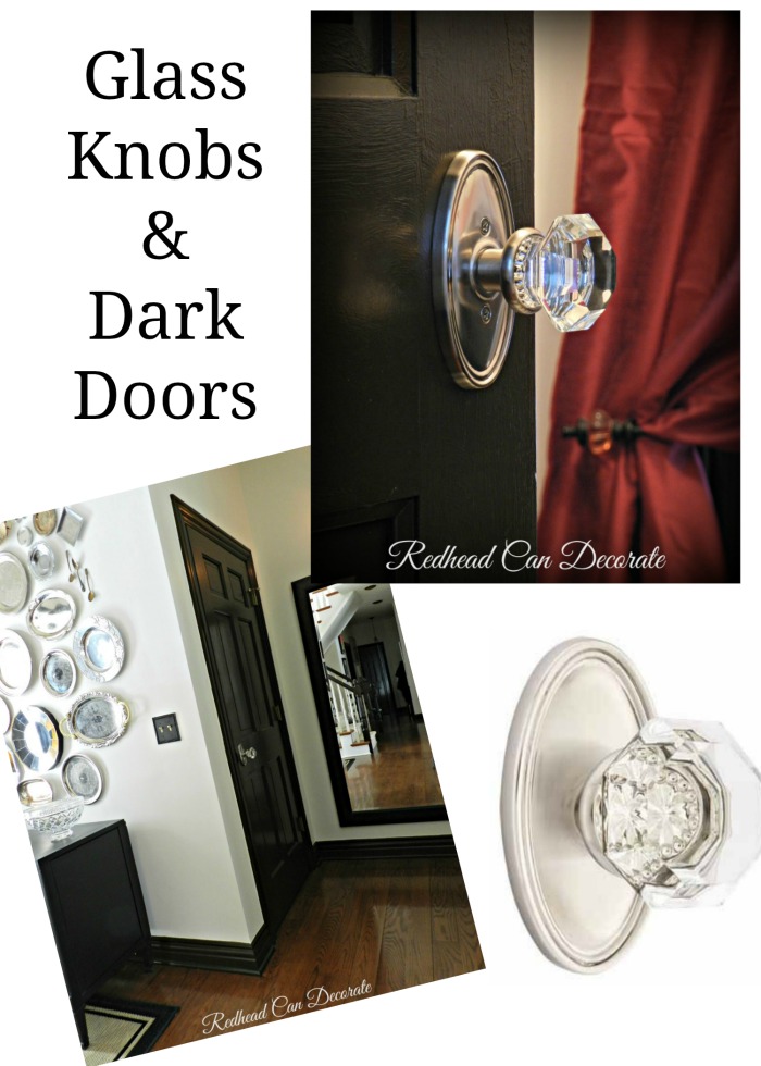 Glass Knobs & Dark Doors