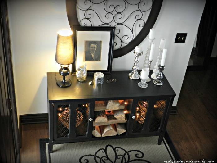 Stereo Console w: black paint makeover