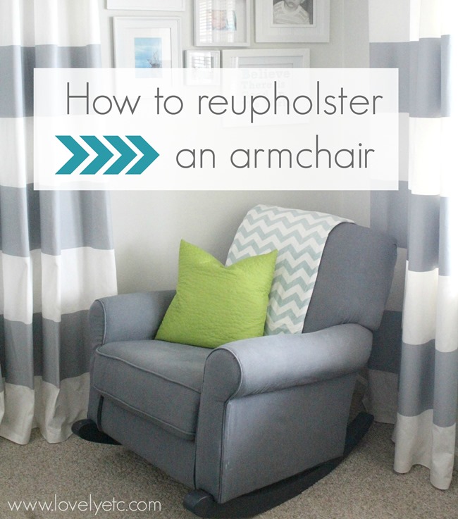 how to reupholster an armchair