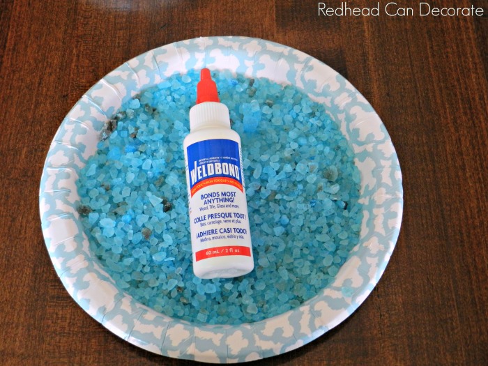 How to make Easter Eggs look like blue quartz or sea glass!