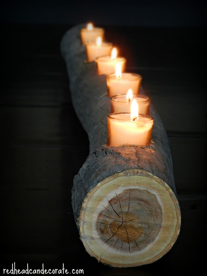Log Candle by redheadcandecorate.com