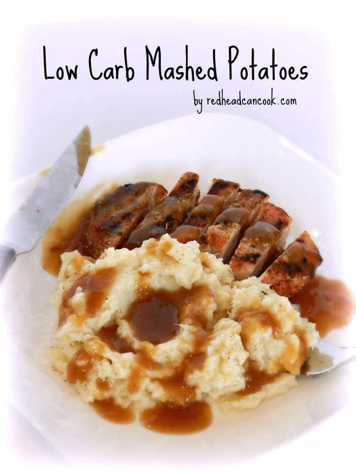 Low Carb Mashed Potatoes Recipe ...I finally tried these and can't believe I never did this before. These were truly satisfying and had so much intense flavor. My husband DEVOURED them.