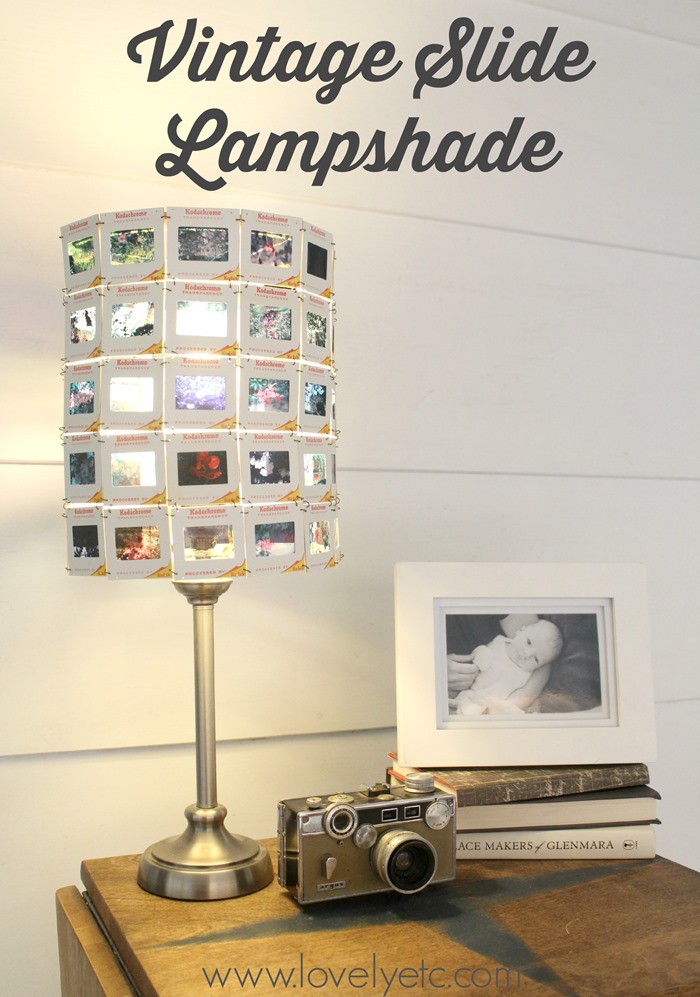 vintage slide lampshade