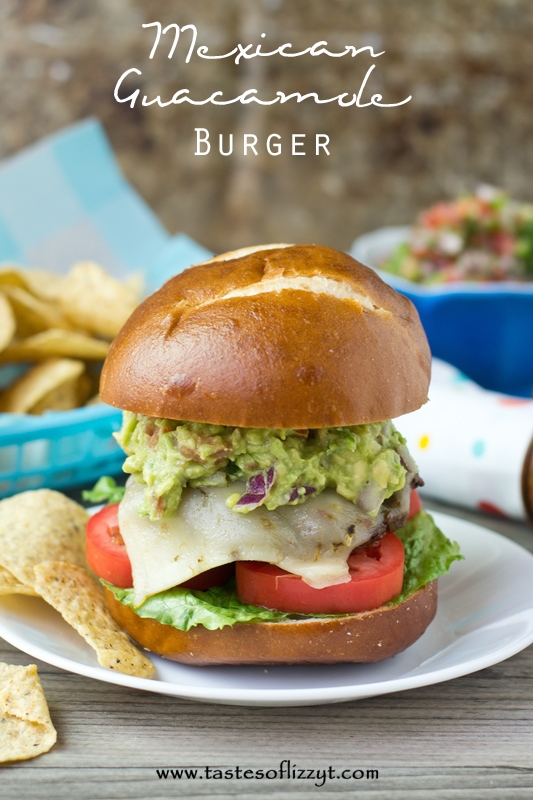 If you love guacamole, you'll love these Mexican Guacamole Burgers. They've got Mexican seasoning baked inside and homemade guacamole on top!