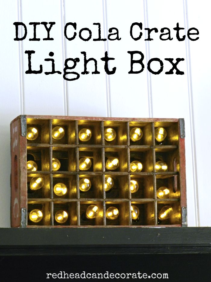 DIY Cola Crate Light Box Tutorial