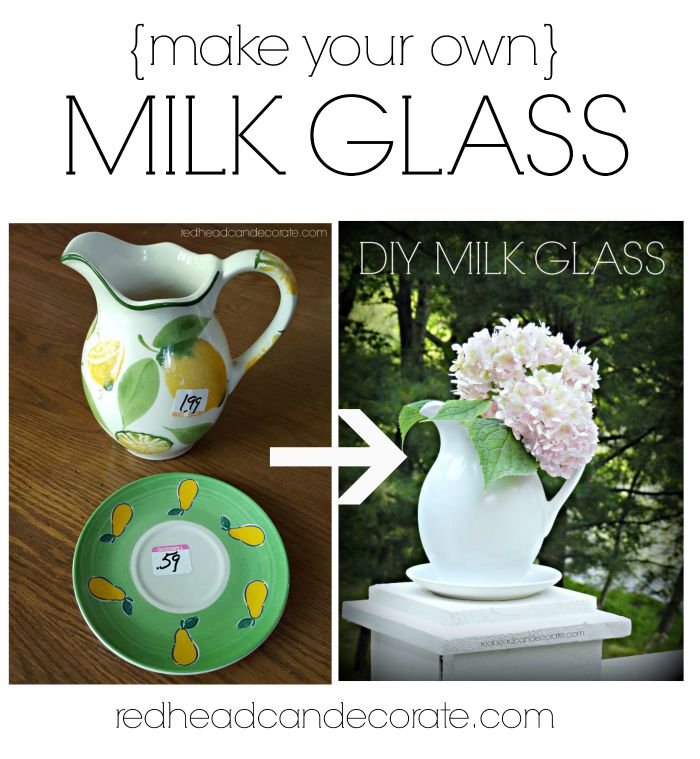Make Your Own Milk Glass