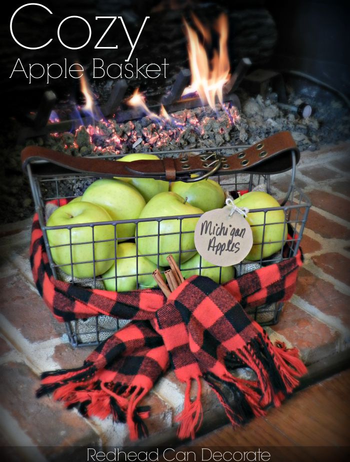 Cozy Apple Basket
