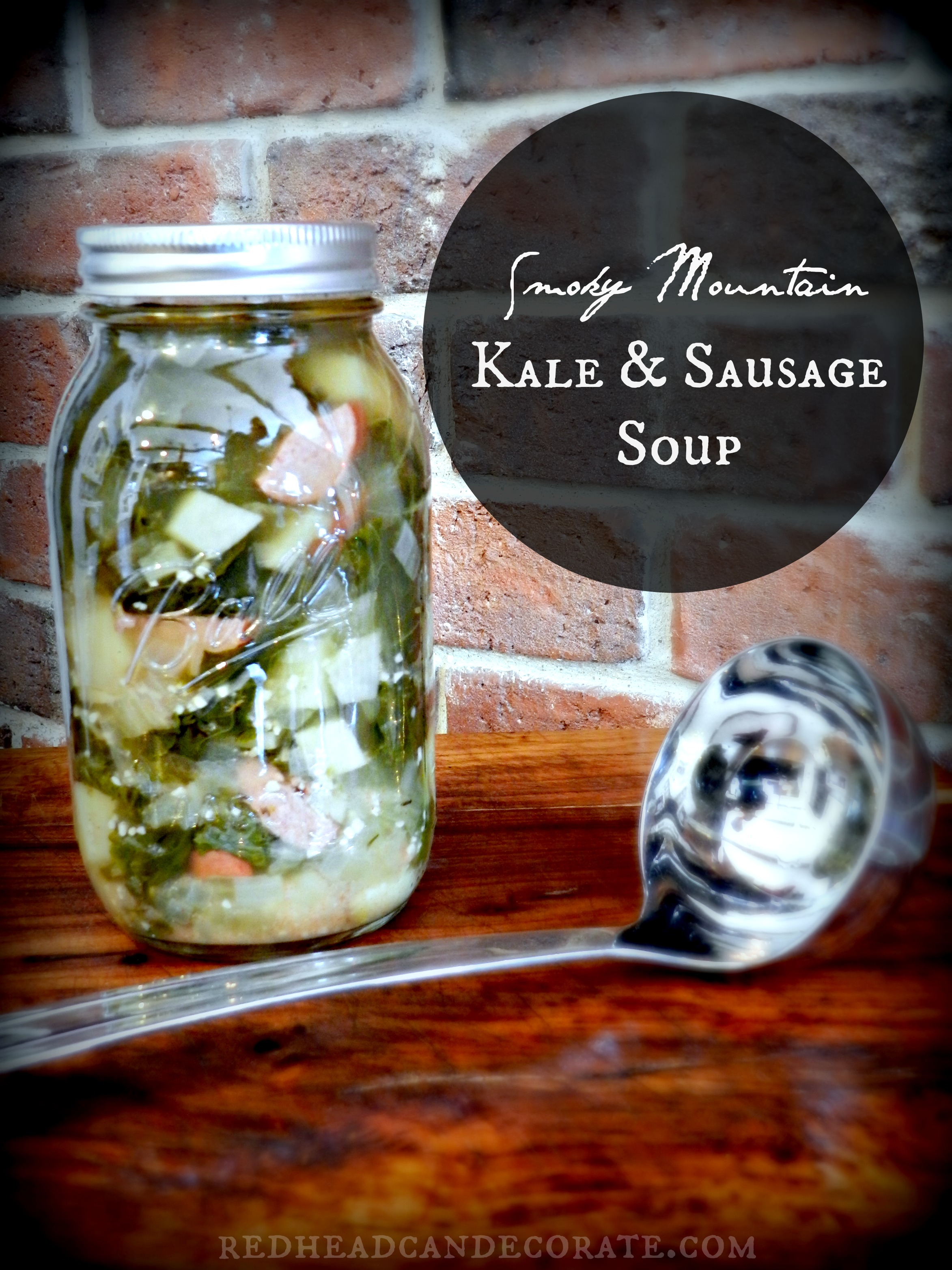 Smoky Mountain Kale & Sausage Soup-yum!