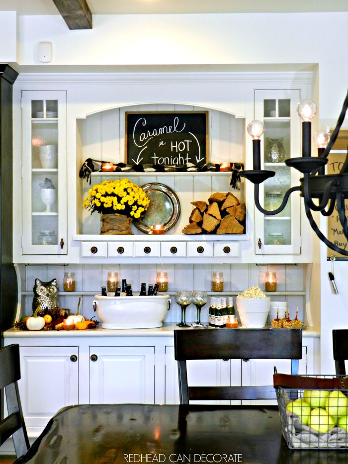 White Hutch for Fall