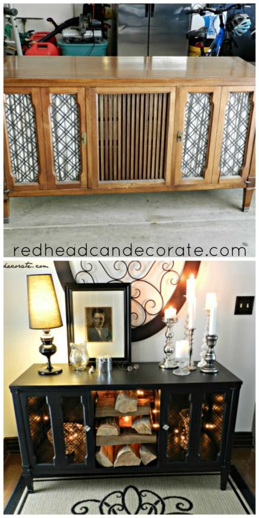 Stereo Console Makeover