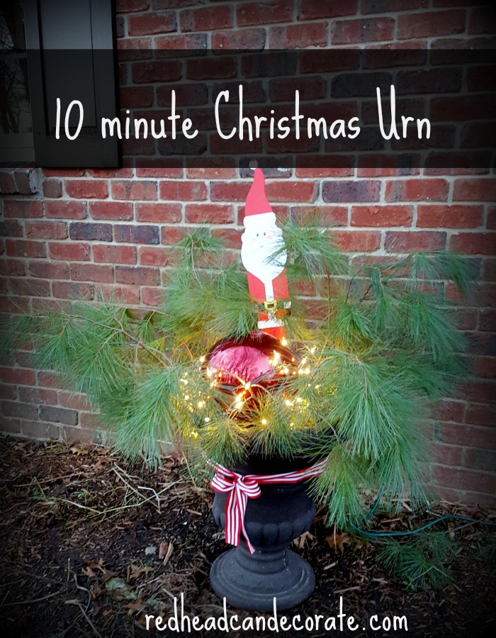 10 Minute Christmas Urn