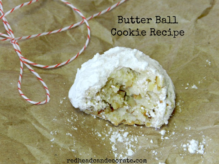Butter Ball Cookies