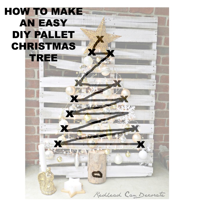 How to make an easy DIY Pallet Christmas Tree