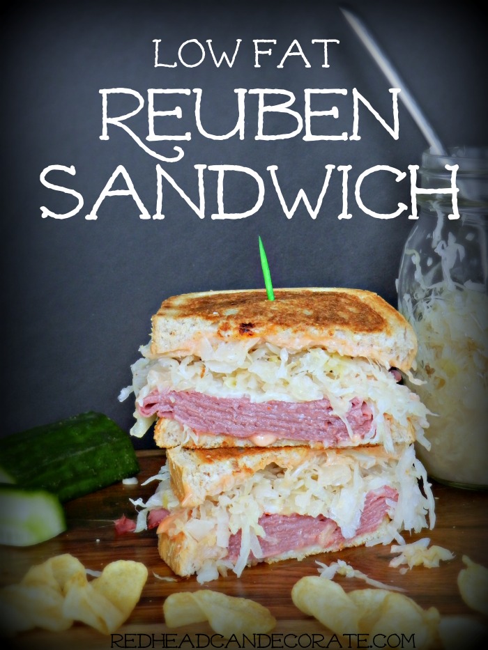 This article includes a Vegetarian Reuben Sandwich that looks looks so tasty! It's made with avocado, sauerkraut, Swiss cheese, and homemade thousand island dressing!