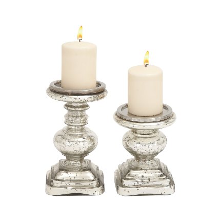silver candles
