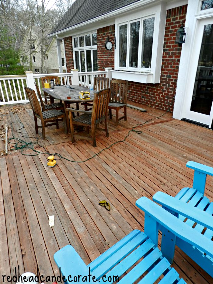 Deck BEFORE Makeover