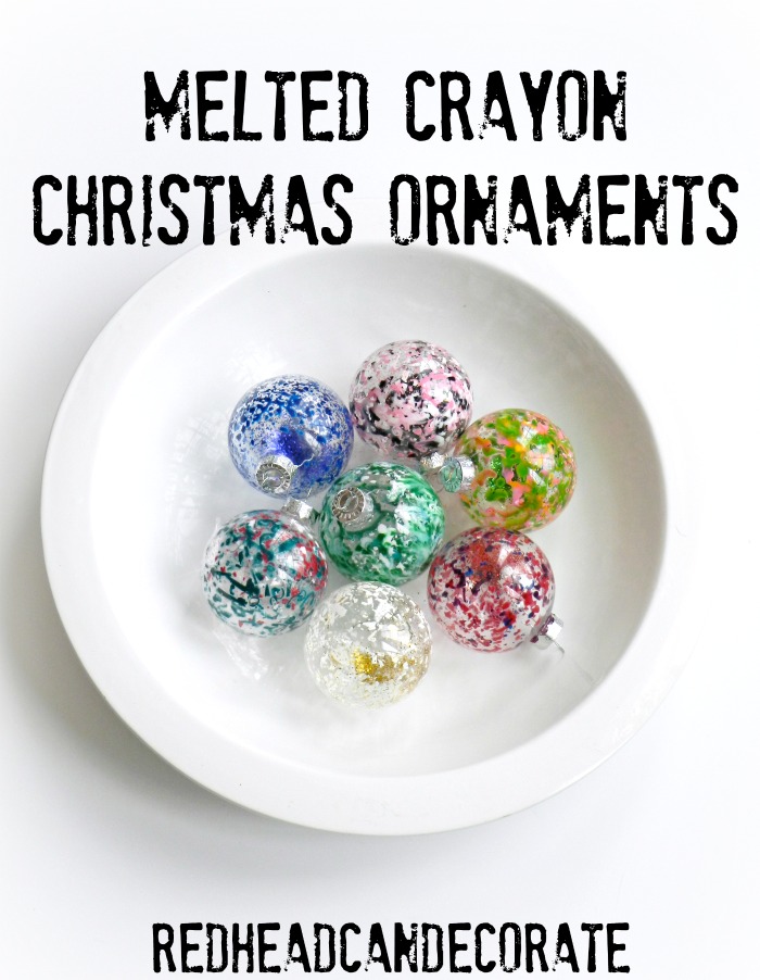 These Christmas ornaments are so cool! You can melt crayon in ornaments in seconds!