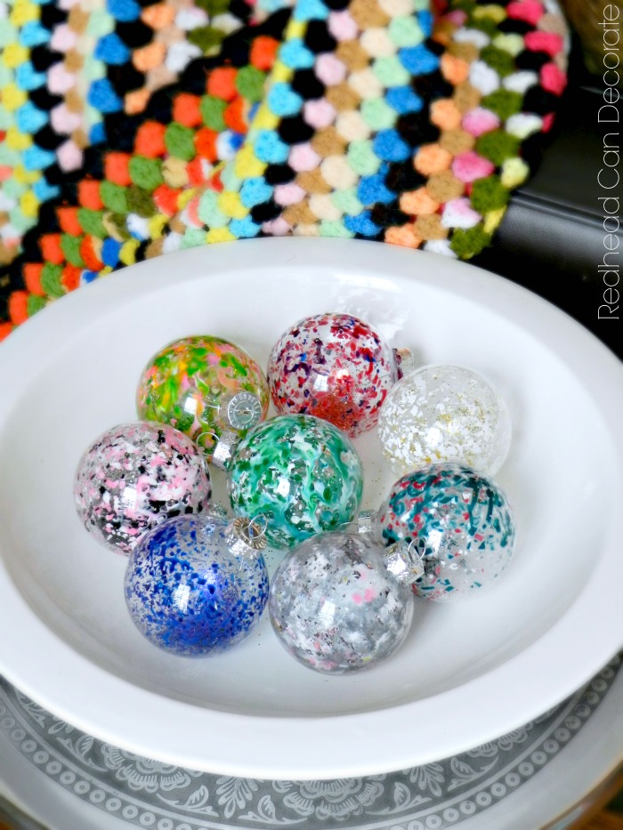 These Christmas ornaments are so cool! You can melt crayon in ornaments in seconds!