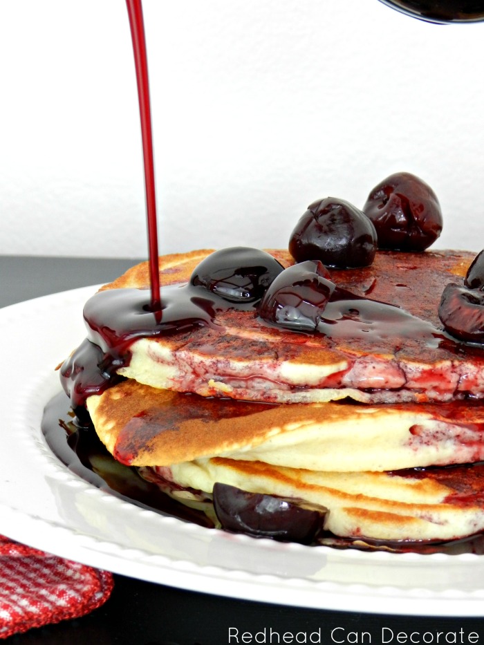 Have you ever tried cherry maple syrup on pancakes? Why I waited so long I have no idea. It's way better than just regular syrup. Making these this weekend again.