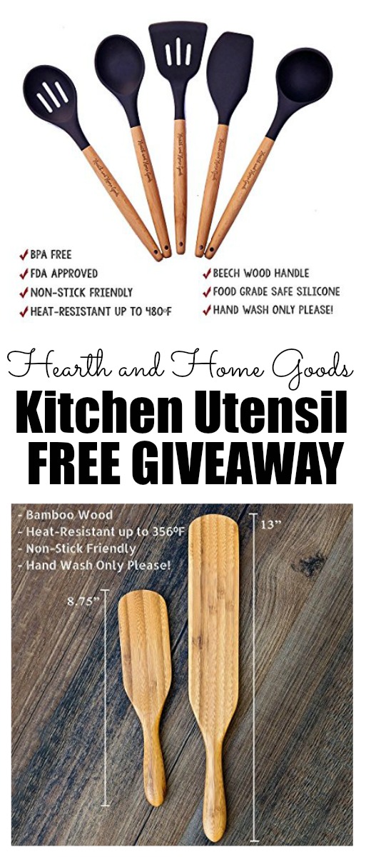 These utensils are gorgeous.  All you have to do is leave a comment to enter!