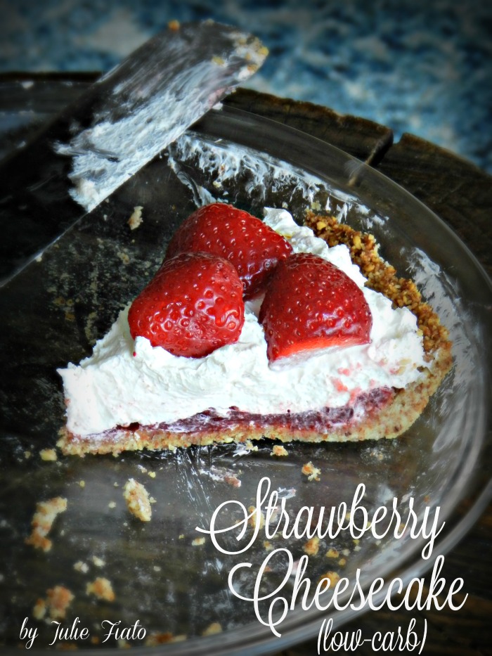 Just made this strawberry cheesecake and I can't believe this is low carb!