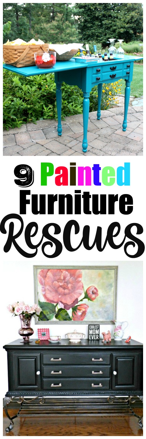 Here are 9 painted furniture rescues that will knock your paint brushes off the shelf!