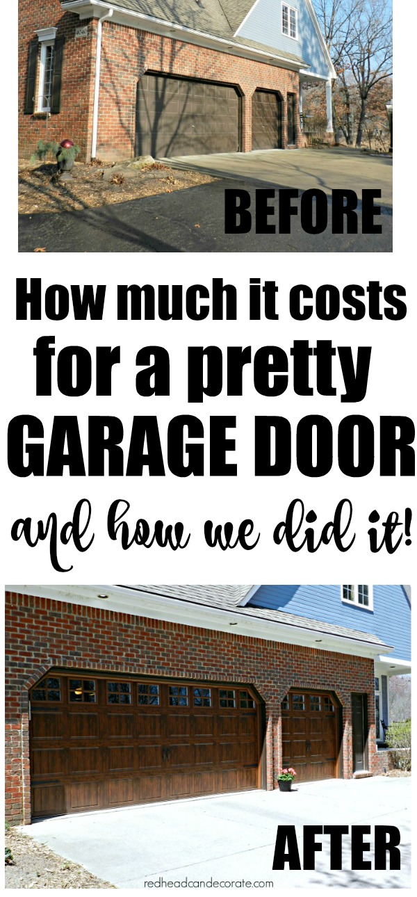 How to replace garage doors! I had no idea how easy it is. She explains everything.