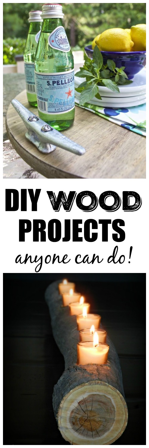 Wood projects with the DIY Housewives...this candle log is so amazing!