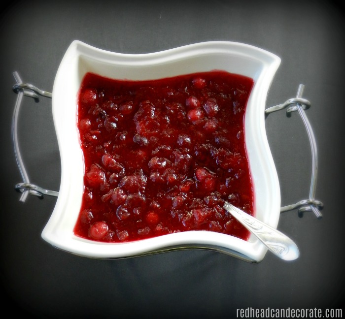Homemade Warm Cranberry Sauce Recipe