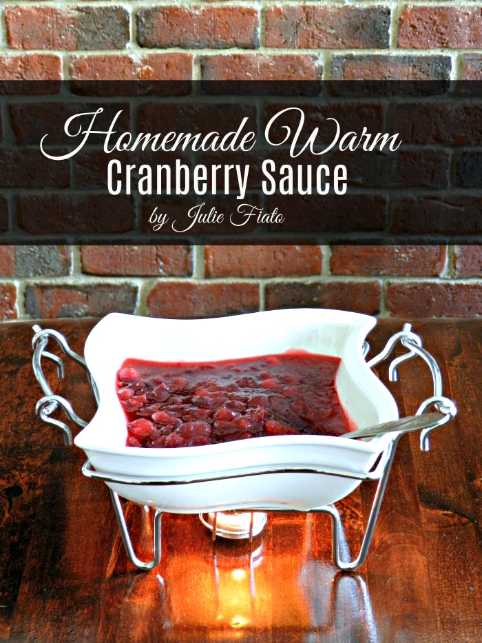 Doesn't Homemade Warm Cranberry Sauce sound so much better than that cold jellied stuff from a can? This recipe for cranberry sauce has a secret ingredient, too!